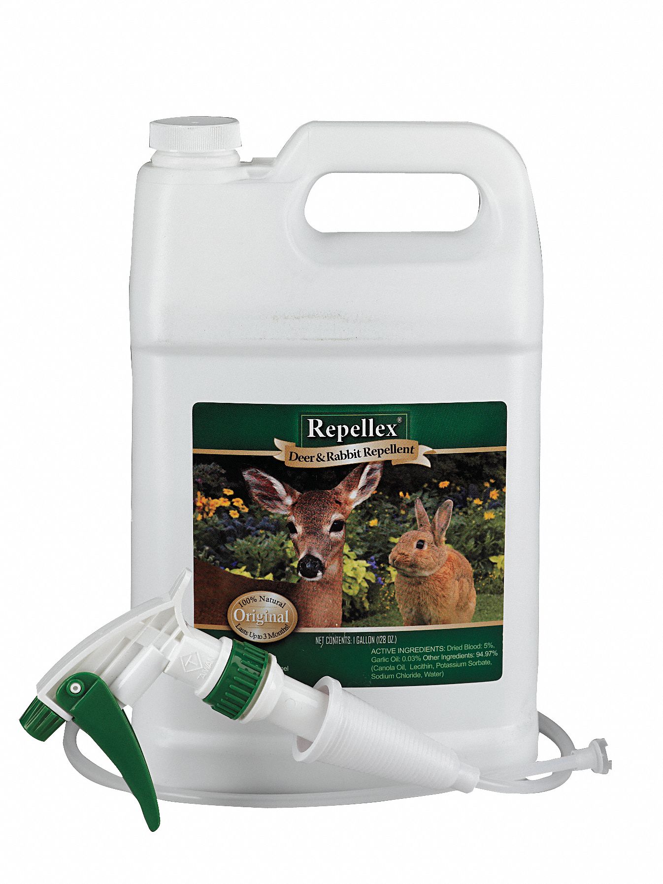 Deer/Rabbit Repellent, 1 Gal, Ready to Use
