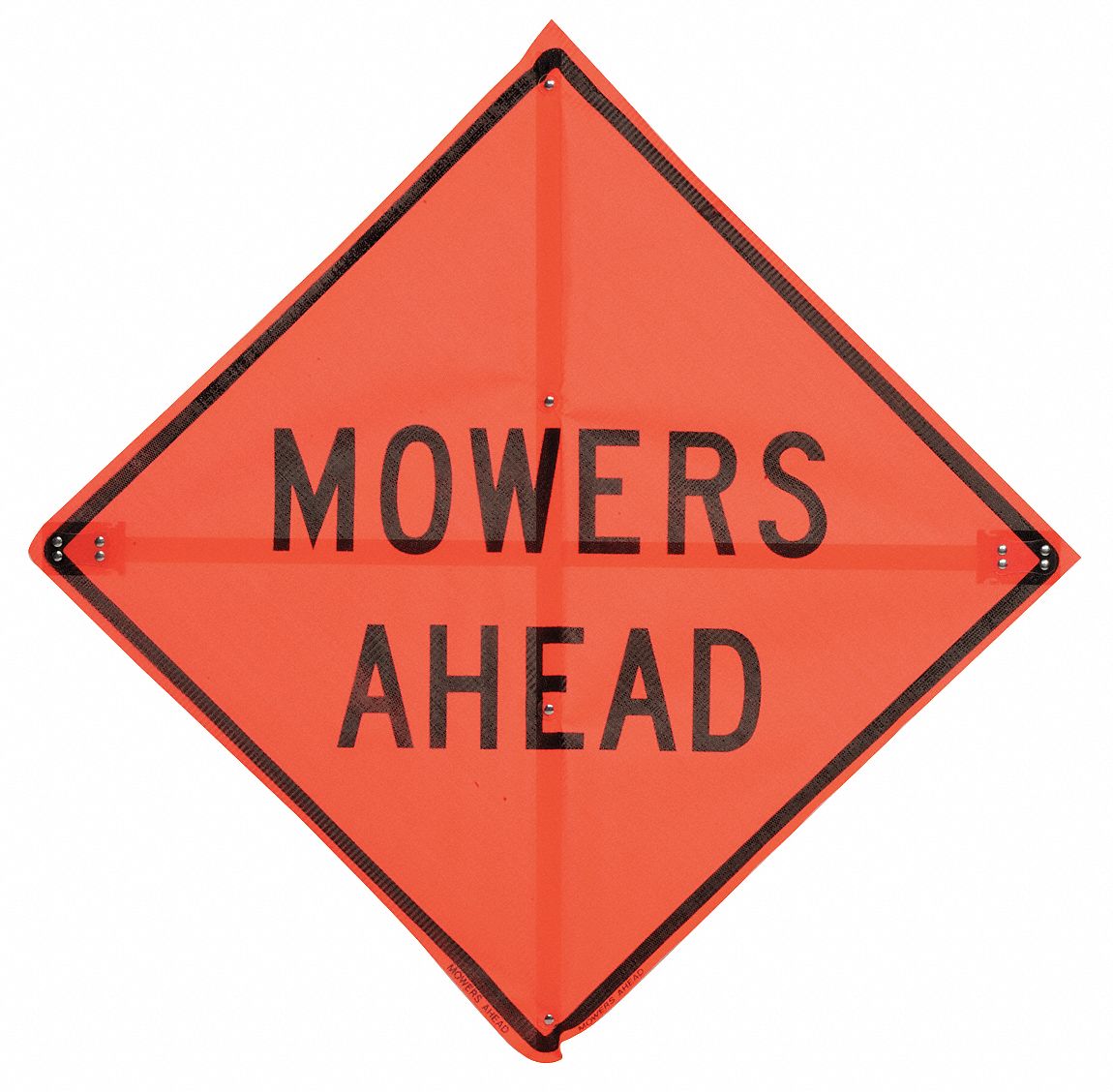 Road Sign, Mowers Ahead, 36 x 36In