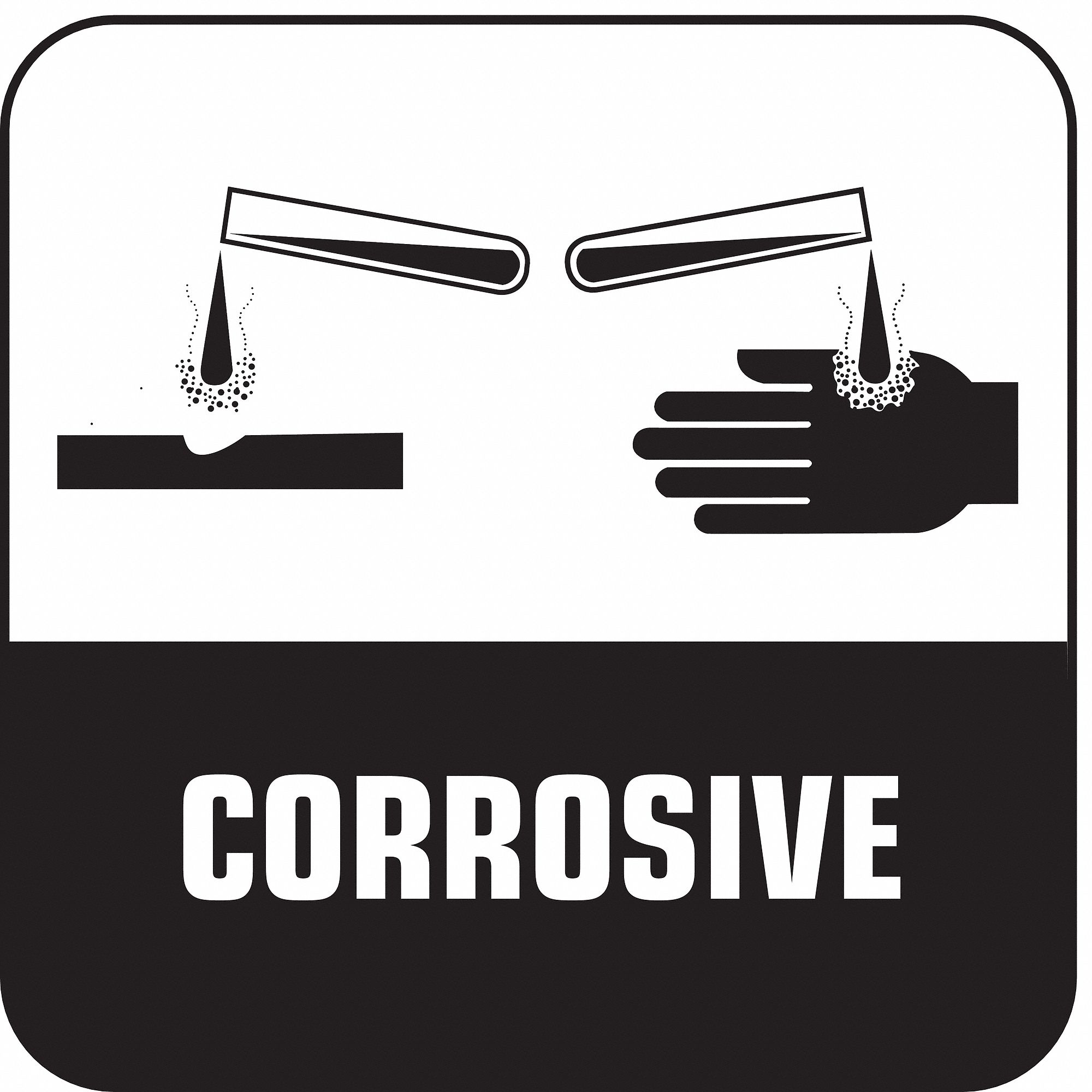 Label, 7/8 In. H, 7/8 In. W, PK 500