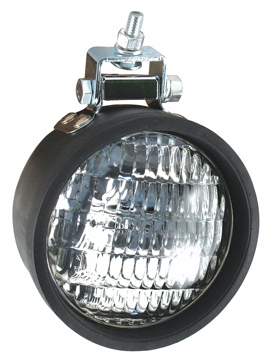 Work Light, Incandescent, 12VDC, 4-3/4 Dia