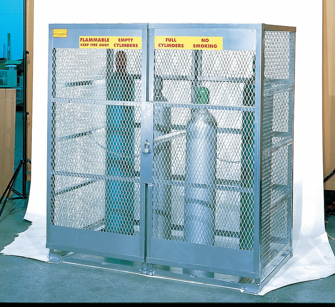 Gas Storage Cabinet, 5-10 Cylinder