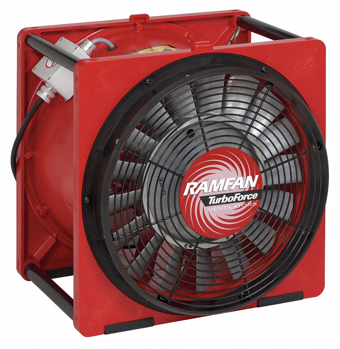 Smoke Eject.Fan, Axial, 16 In, 230V, 1/2HP