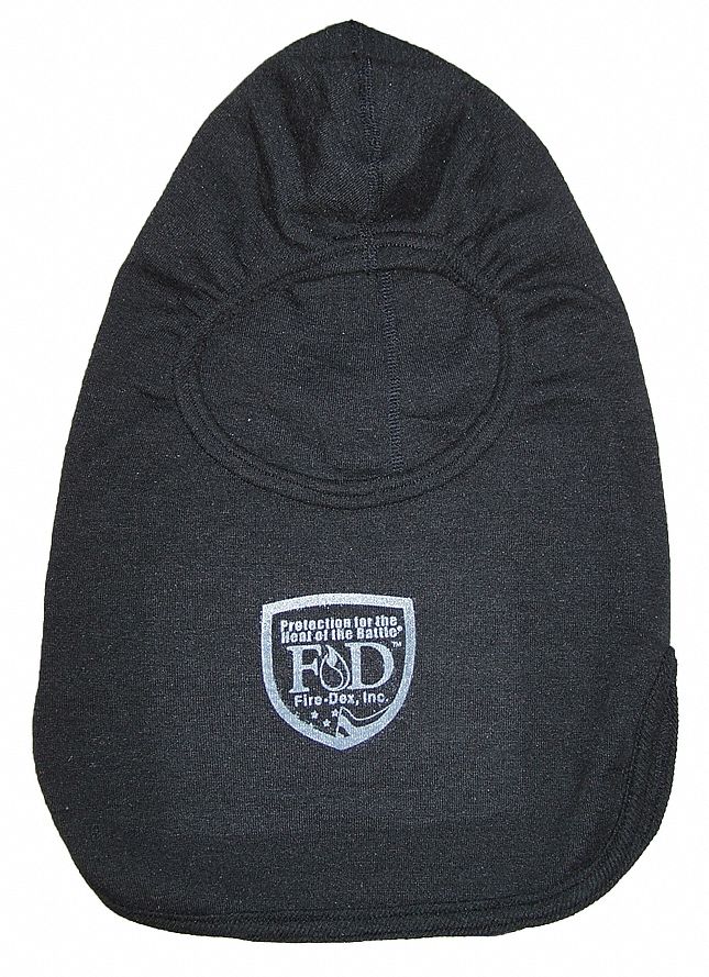 Bibbed Fire Hood, Univ, 15 In L, Black, HRC2