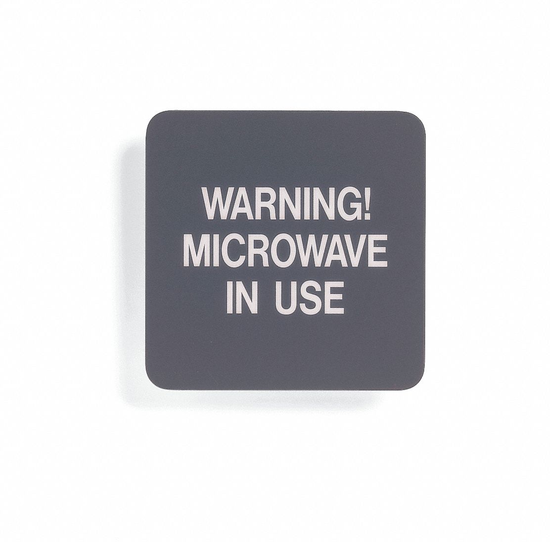Radiation Sign, 5-1/2 x 5-1/2In, WHT/R, ENG