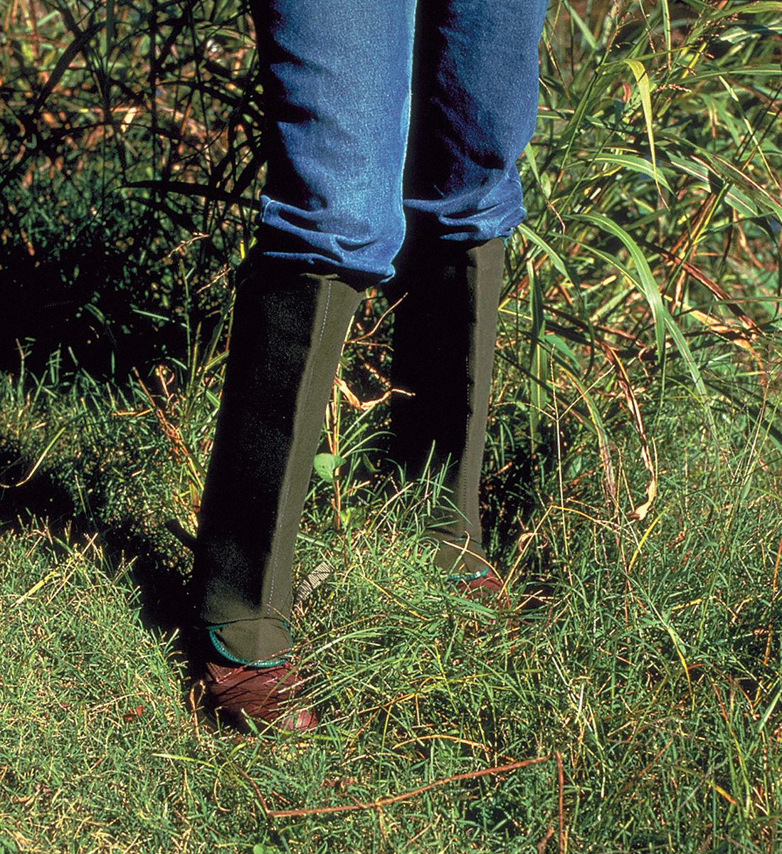 Snake Gaiters, Olive, Canvas, 1 Pair