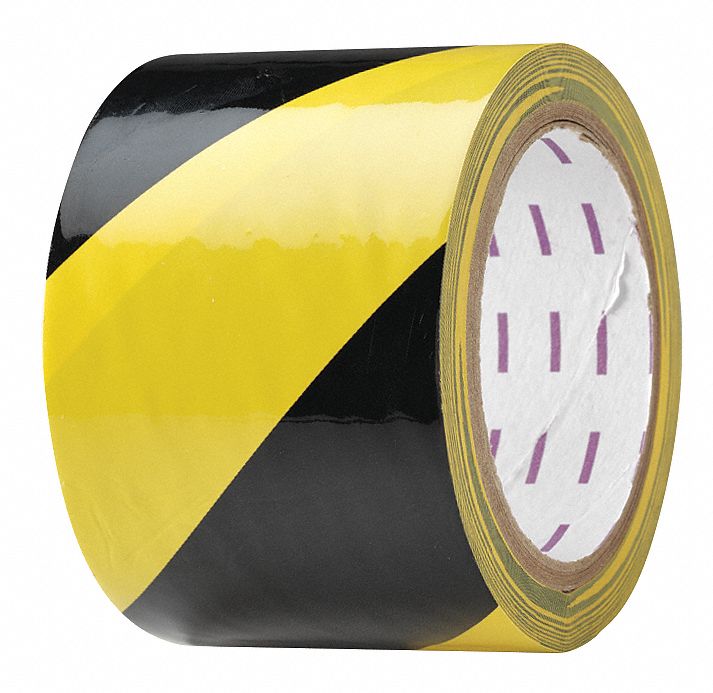 Hazard Marking Tape, Roll, 3In W, 54 ft. L