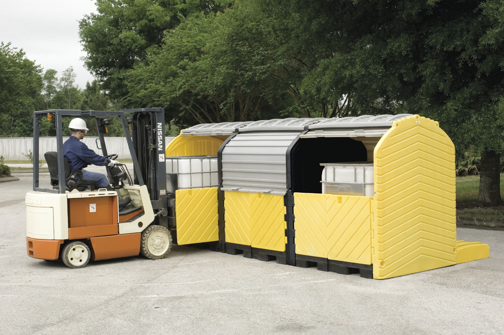 Spill Pallet, 3 IBC, Outdoor