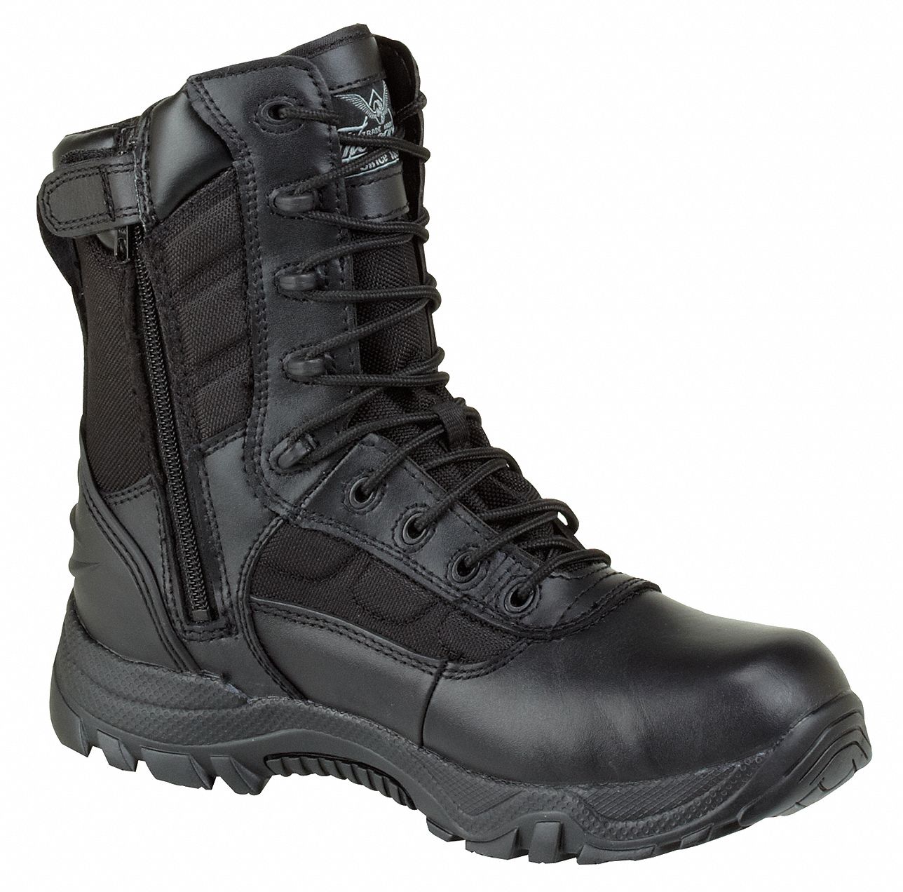 Work Boots, Pln, Ins, Mens, 15, Black, 1PR