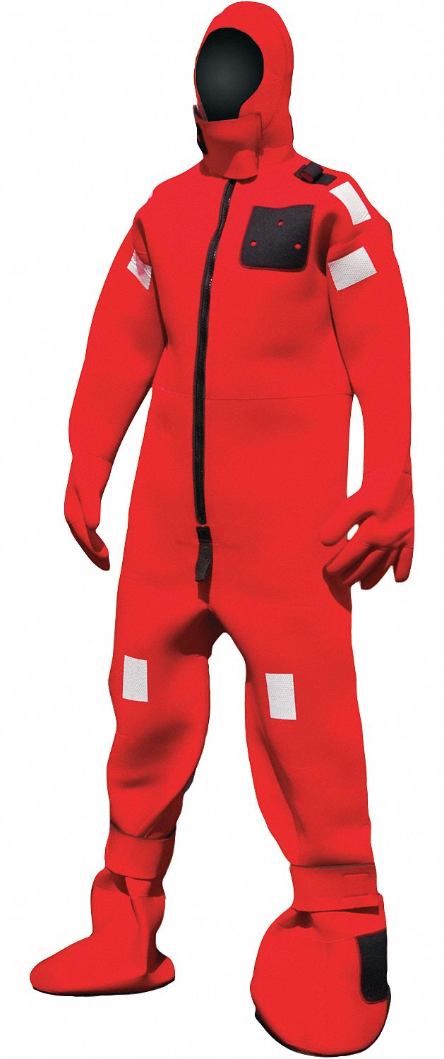 Immersion Suit, Neoprene, Universal, Red