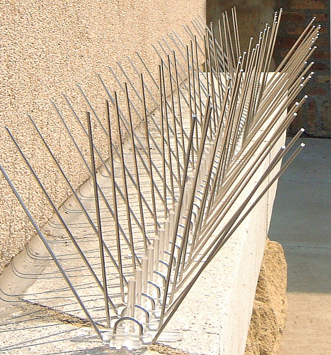 Bird Spike Kit, 50 Linear ft, S Steel