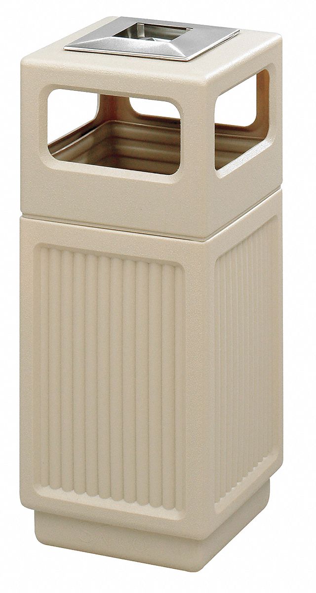 Ash/Trash Receptacle, 15 G, Tan