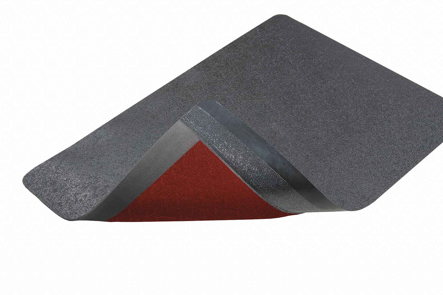 Anti-Fatigue Mat, Rubber, Blk, 1 In, 2 x3 ft
