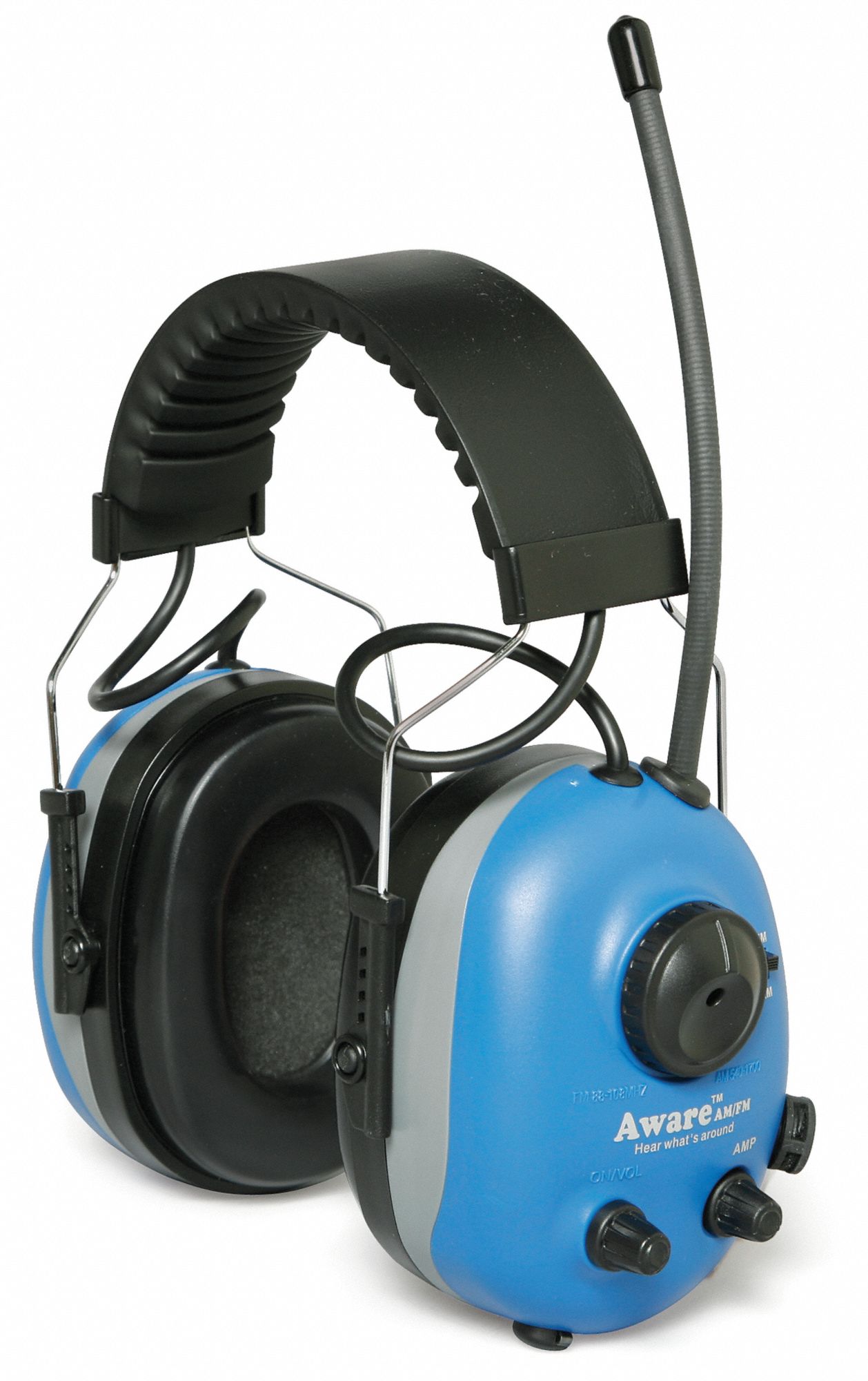 Electronic Ear Muff, 22dB, Bl, AM/FM, (2) AA