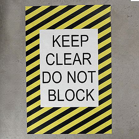 Floor Electrical Panel Sign, 36 x 42 In.