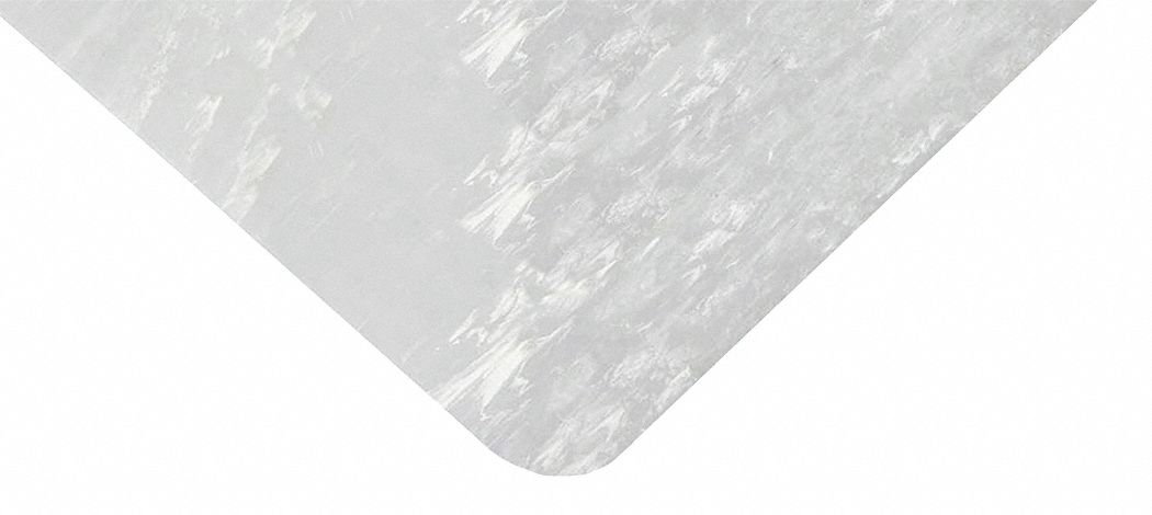 Anti-Fatigue Mat, SBR, PVC, Gray, 3 x 5 ft