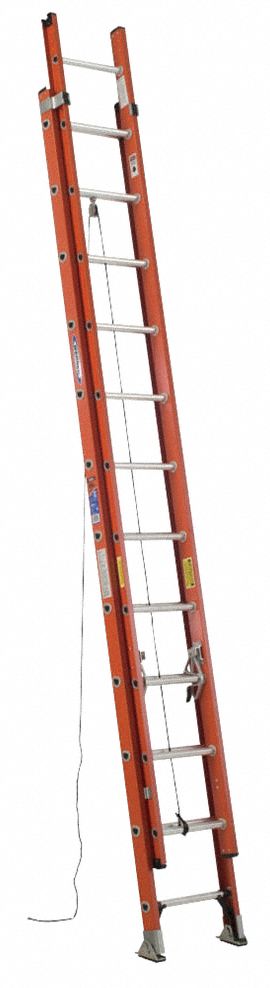 WERNER Extension Ladder, D6200 2, H 28 Ft   Extension Ladders   3W140 